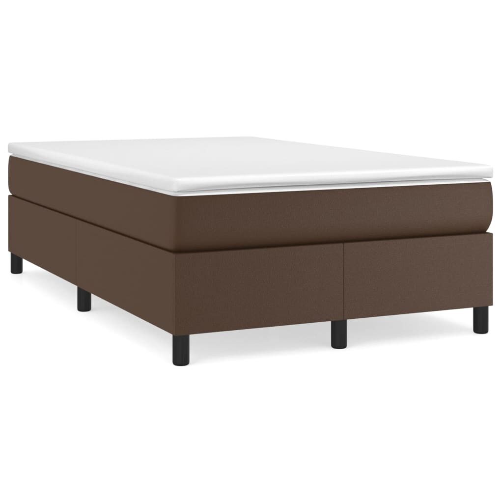 Πλαίσιο Κρεβατιού Boxspring Καφέ 120x200 εκ. Συνθετικό Δέρμα