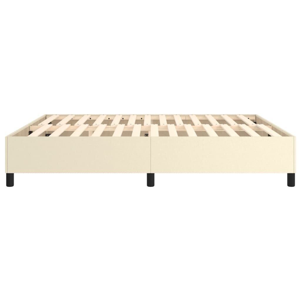 Πλαίσιο Κρεβατιού Boxspring Κρεμ 180x200 εκ. Συνθετικό Δέρμα