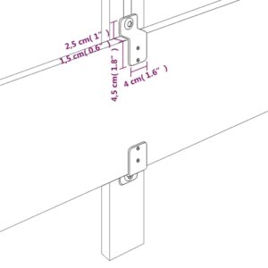 Κεφαλάρι με Πτερύγια Καφέ 83x23x78/88 εκ. Συνθετικό Δέρμα