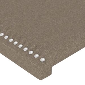 Κεφαλάρι με Πτερύγια Taupe 83 x 23 x 78/88 εκ. Υφασμάτινο