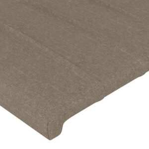 Κεφαλάρι με Πτερύγια Taupe 83 x 23 x 78/88 εκ. Υφασμάτινο