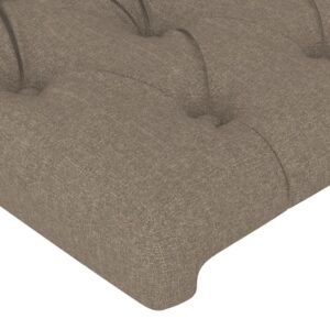 Κεφαλάρι με Πτερύγια Taupe 103x23x78/88 εκ. Υφασμάτινο