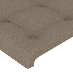 Κεφαλάρι με Πτερύγια Taupe 103x23x78/88 εκ. Υφασμάτινο