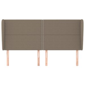 Κεφαλάρι με Πτερύγια Taupe 163x23x118/128 εκ. Υφασμάτινο