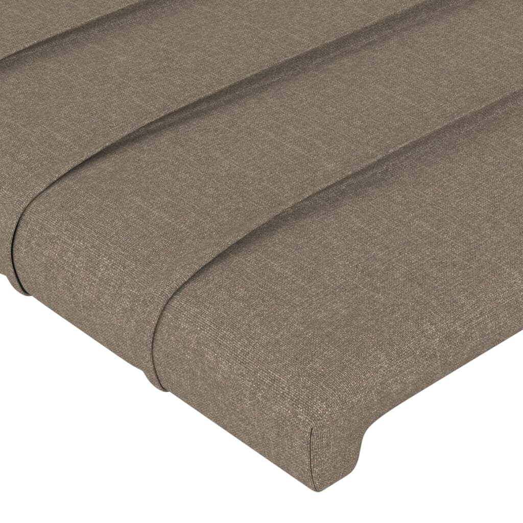 Κεφαλάρι με Πτερύγια Taupe 147x23x118/128 εκ. Υφασμάτινο