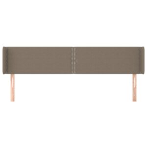 Κεφαλάρι με Πτερύγια Taupe 183x16x78/88 εκ. Υφασμάτινο