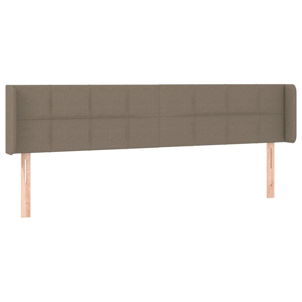 Κεφαλάρι με Πτερύγια Taupe 183x16x78/88 εκ. Υφασμάτινο