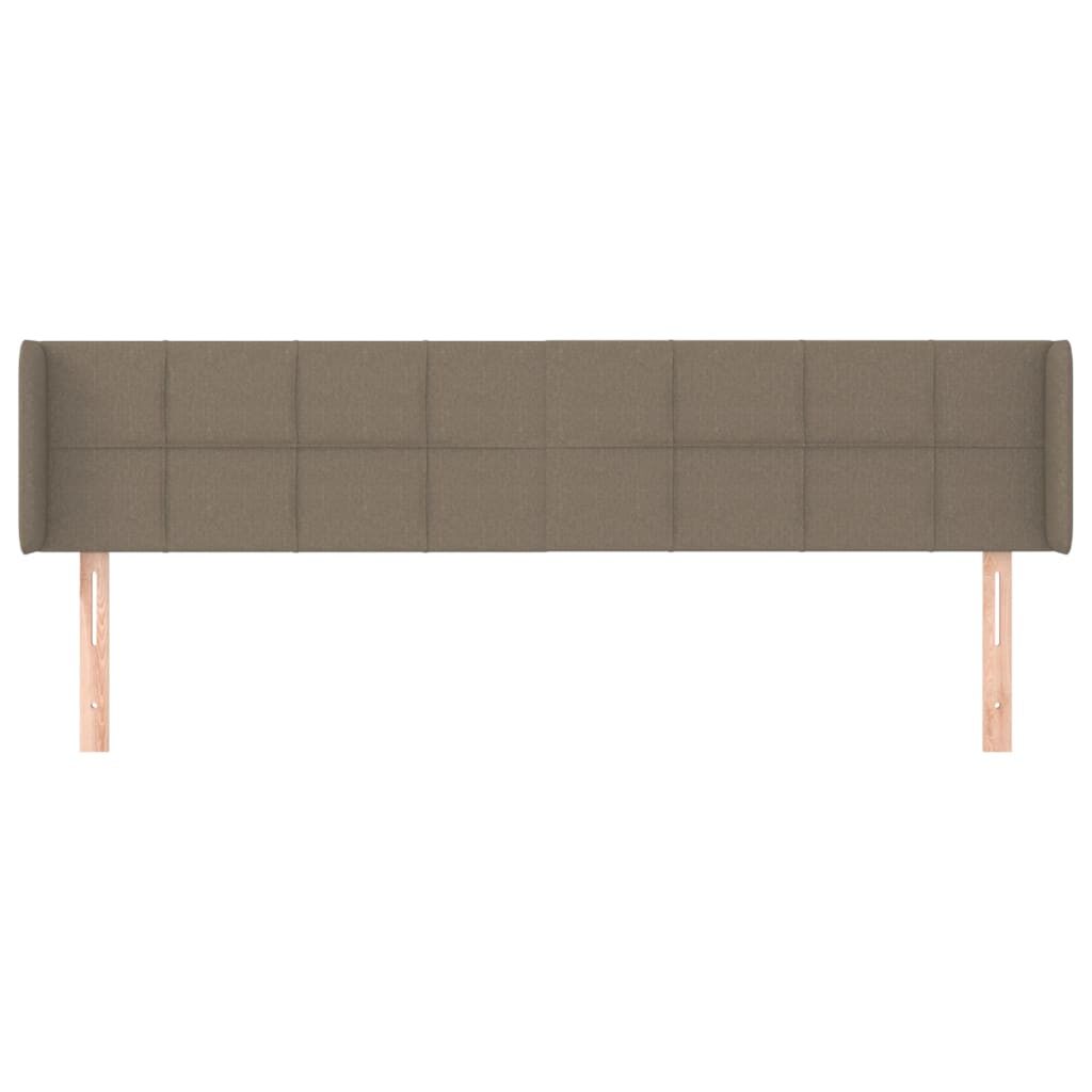 Κεφαλάρι με Πτερύγια Taupe 183x16x78/88 εκ. Υφασμάτινο