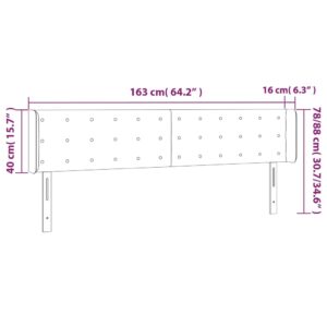 Κεφαλάρι με Πτερύγια Σκούρο Πράσινο 163x16x78/88 εκ. Βελούδινο