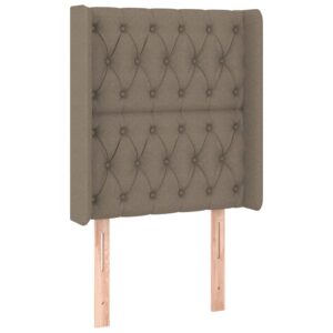 Κεφαλάρι με Πτερύγια Taupe 83x16x118/128 εκ. Υφασμάτινο