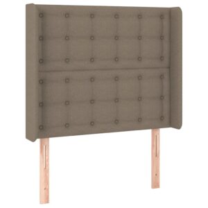 Κεφαλάρι με Πτερύγια Taupe 103x16x118/128 εκ. Υφασμάτινο