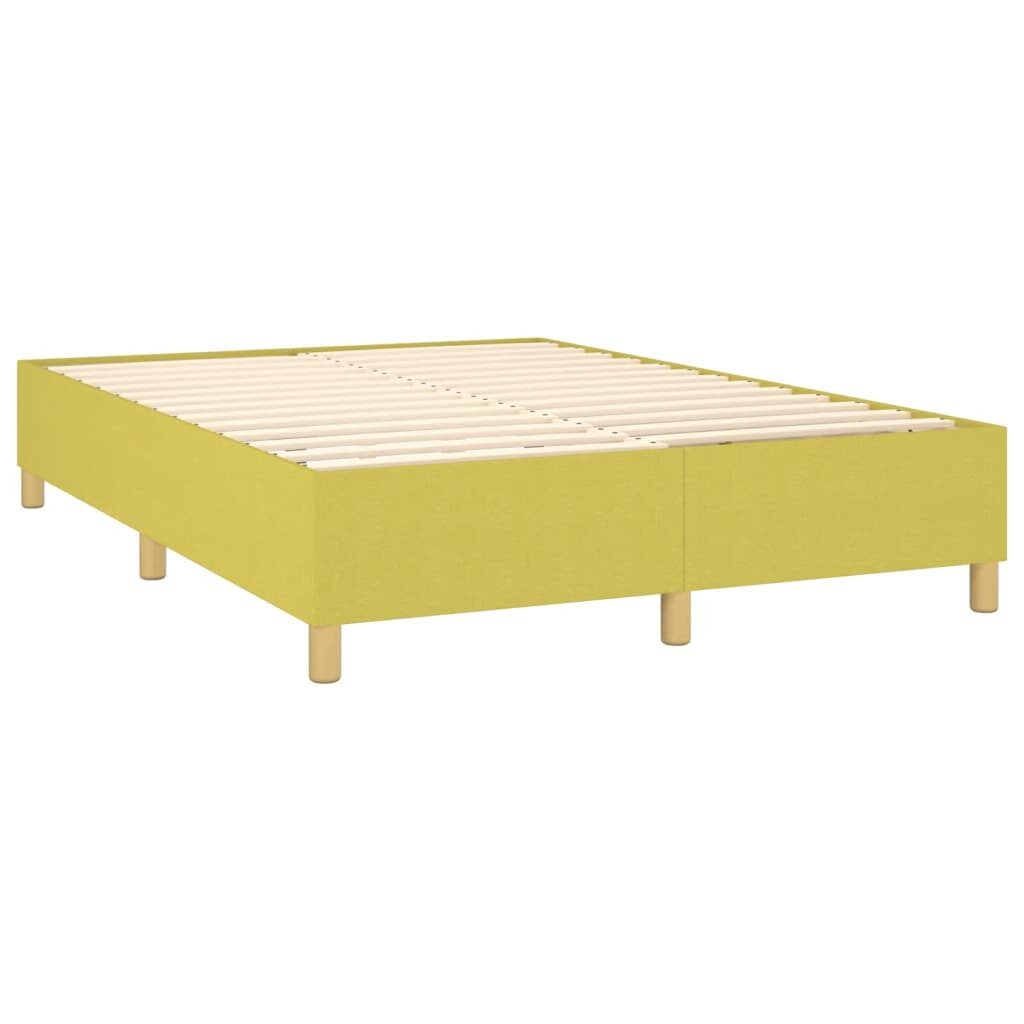 Κρεβάτι Boxspring με Στρώμα Πράσινο 140x200 εκ.Υφασμάτινο