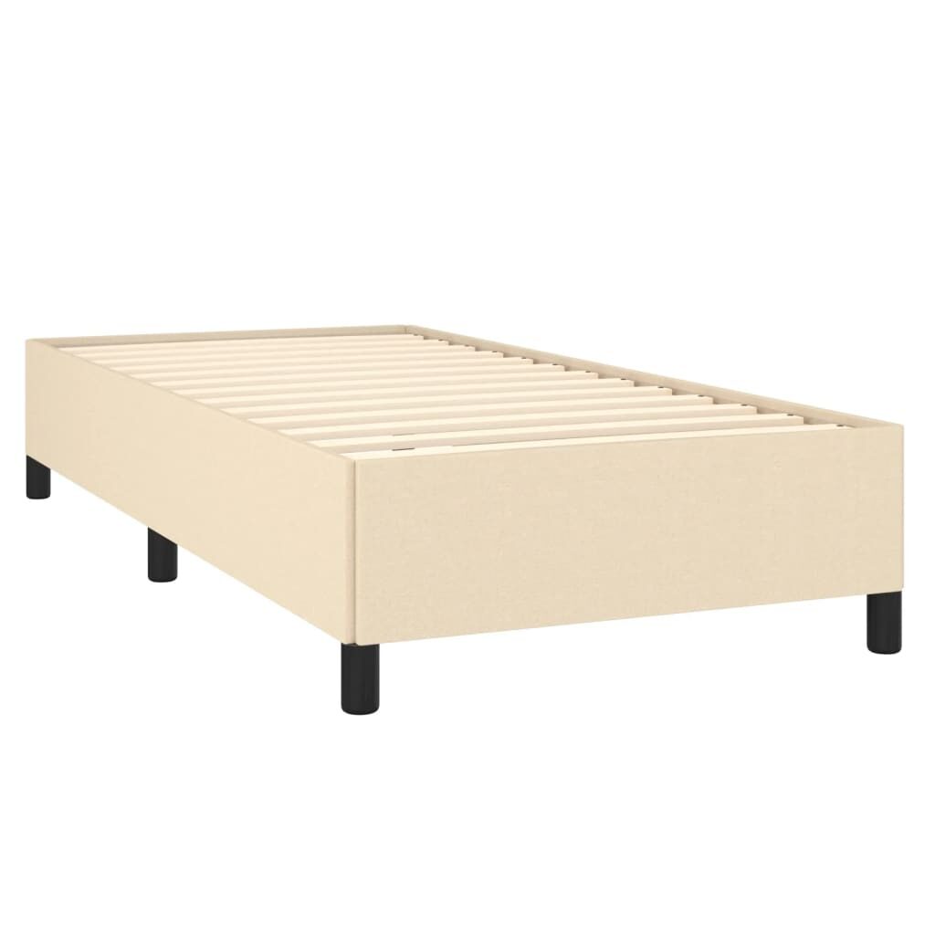 Κρεβάτι Boxspring με Στρώμα Κρεμ 90x200 εκ.Υφασμάτινο