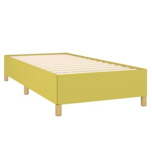 Κρεβάτι Boxspring με Στρώμα Πράσινο 80 x 200 εκ. Υφασμάτινο