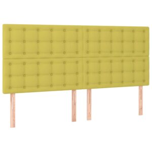 Κρεβάτι Boxspring με Στρώμα Πράσινο 160x200 εκ.Υφασμάτινο