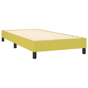 Κρεβάτι Boxspring με Στρώμα Πράσινο 80 x 200 εκ. Υφασμάτινο