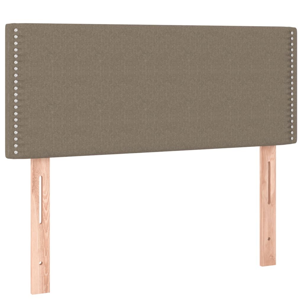 Κρεβάτι Boxspring με Στρώμα Taupe 120x200 εκ. Υφασμάτινο