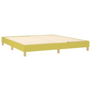 Κρεβάτι Boxspring με Στρώμα Πράσινο 160x200 εκ.Υφασμάτινο