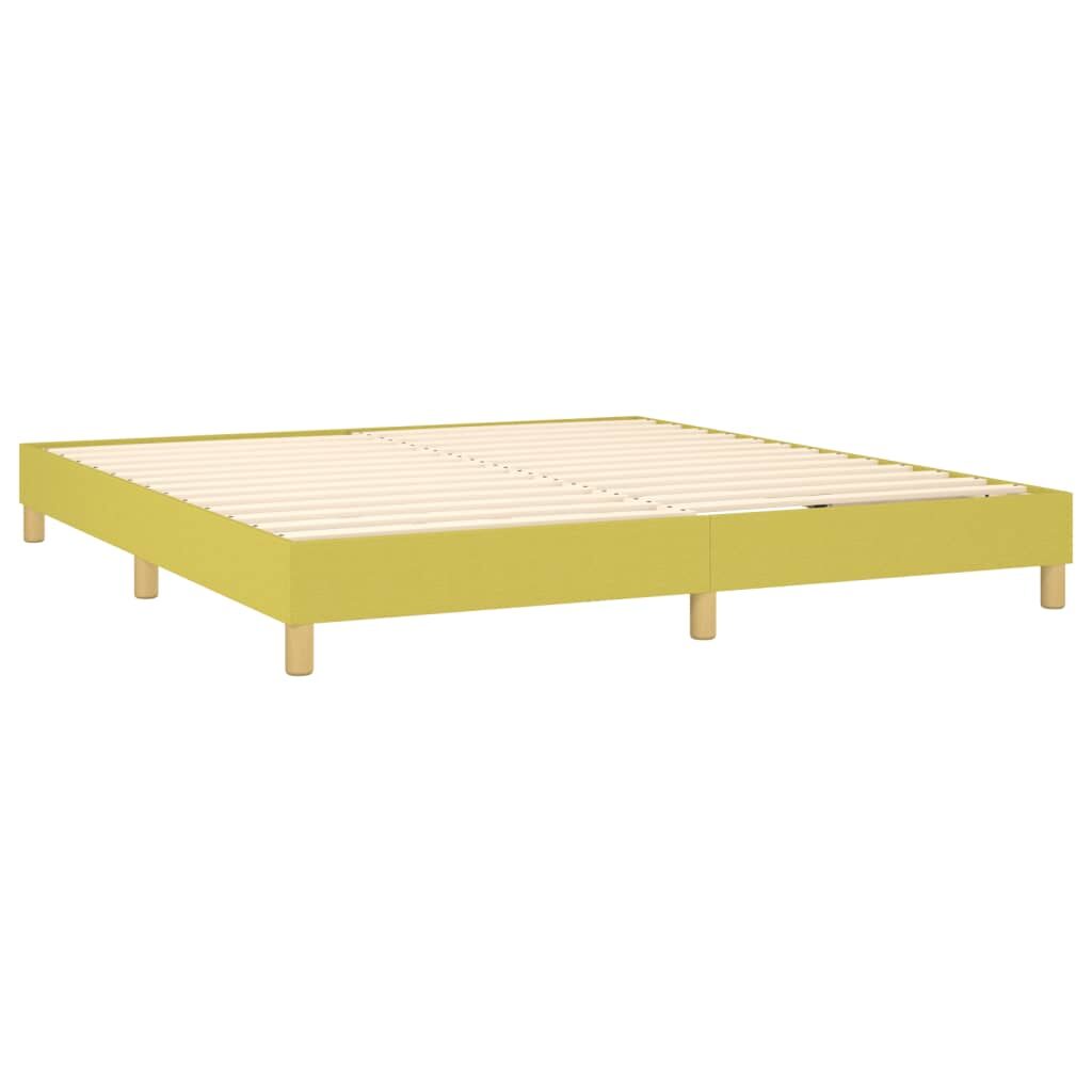 Κρεβάτι Boxspring με Στρώμα Πράσινο 160x200 εκ.Υφασμάτινο