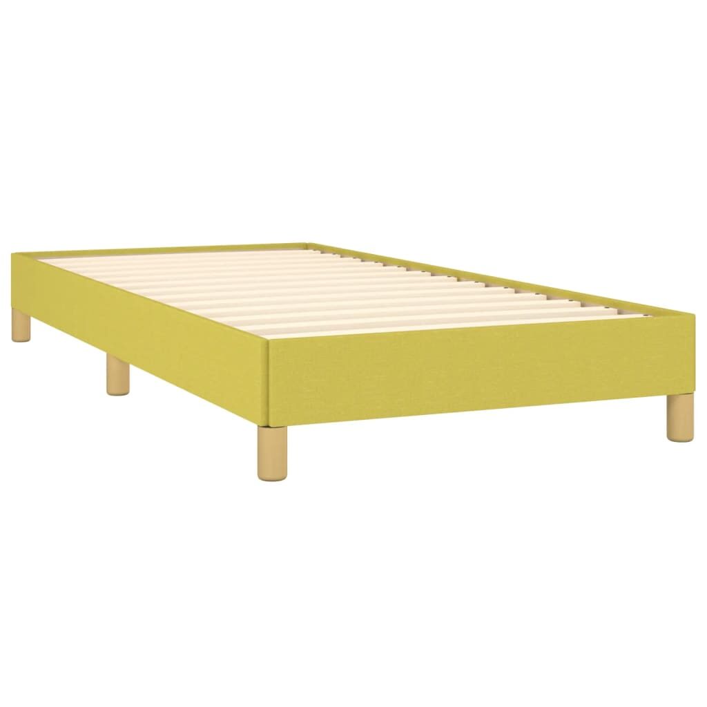 Κρεβάτι Boxspring με Στρώμα Πράσινο 80 x 200 εκ. Υφασμάτινο