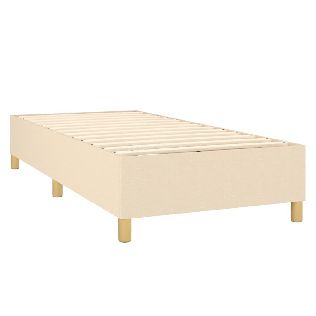 Κρεβάτι Boxspring με Στρώμα Κρεμ 90x200 εκ.Υφασμάτινο