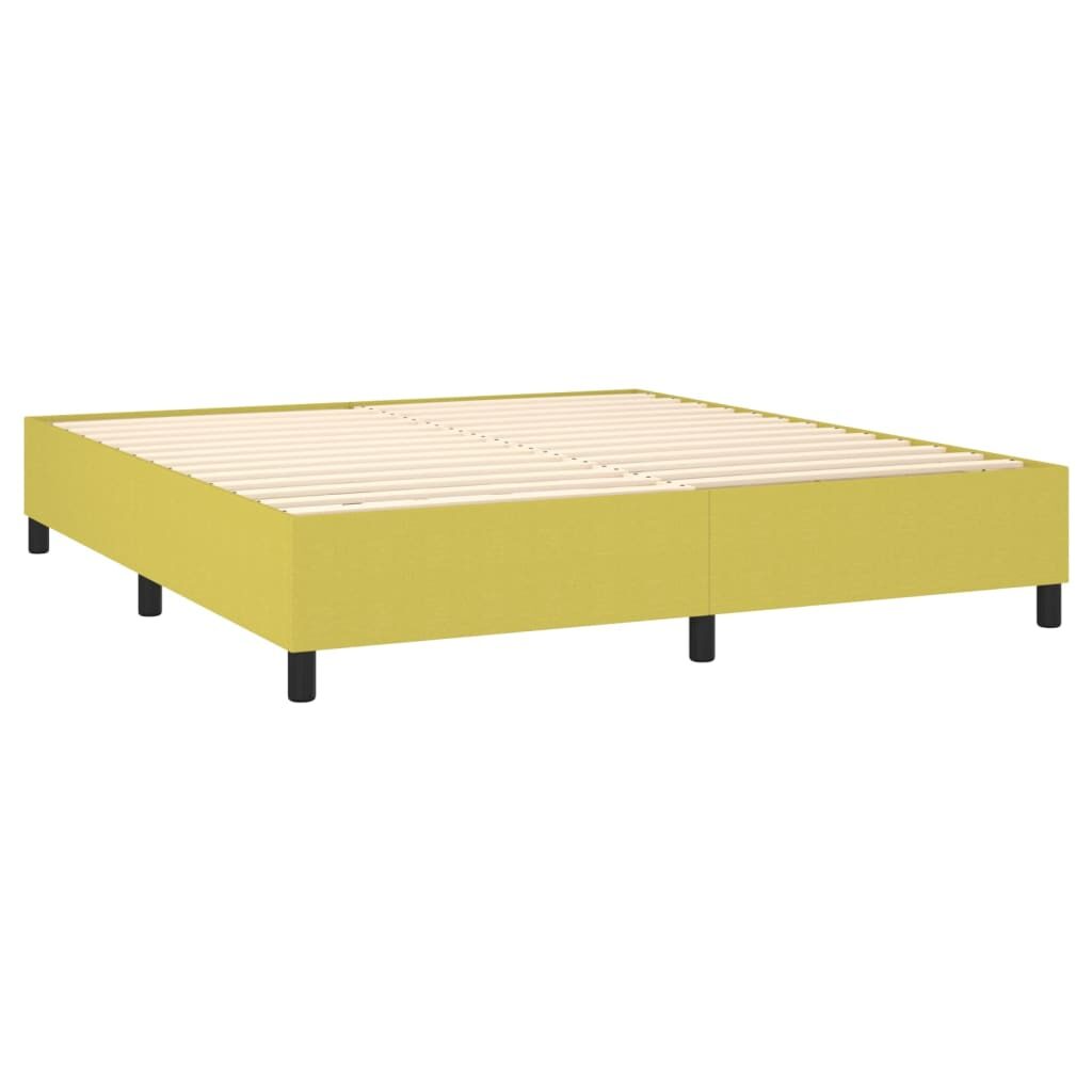 Κρεβάτι Boxspring με Στρώμα Αν. Πράσινο 180x200εκ Υφασμάτινο