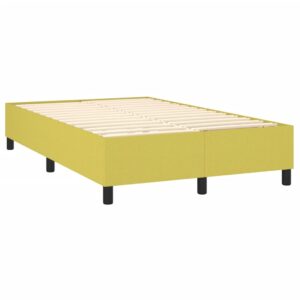 Κρεβάτι Boxspring με Στρώμα Ανοιχτό πράσινο120x200εκ.Υφασμάτινο