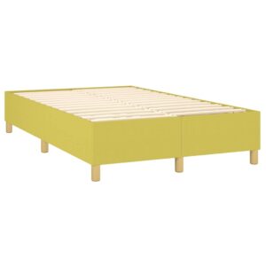 Κρεβάτι Boxspring με Στρώμα Ανοιχτό πράσινο120x200εκ.Υφασμάτινο