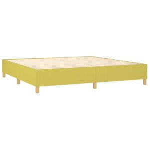 Κρεβάτι Boxspring με Στρώμα Αν. Πράσινο 200x200 εκ. Υφασμάτινο