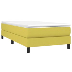 Κρεβάτι Boxspring με Στρώμα Πράσινο 80 x 200 εκ. Υφασμάτινο