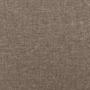 Κρεβάτι Boxspring με Στρώμα Taupe 120x200 εκ. Υφασμάτινο