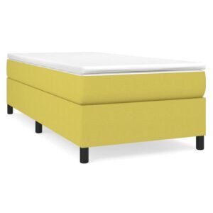 Κρεβάτι Boxspring με Στρώμα Πράσινο 80 x 200 εκ. Υφασμάτινο