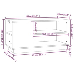 Έπιπλο Τηλεόρασης Λευκό 80x35x40