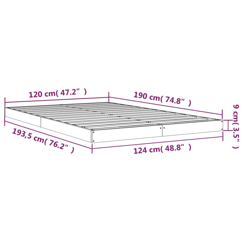 Πλαίσιο Κρεβατιού Μελί 120x190 εκ. Μασίφ Πεύκο 4FT Small Double