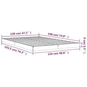 Πλαίσιο Κρεβατιού Μελί 120x190 εκ. Μασίφ Πεύκο 4FT Small Double