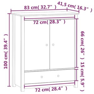 Ντουλάπι Γκρι 83 x 41