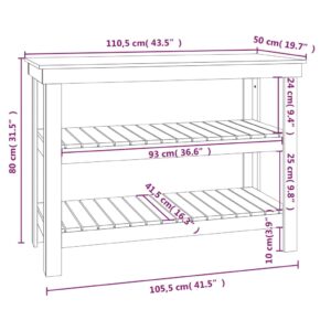 5 x 50 x 80 εκ. Μασίφ Ξύλο Πεύκο