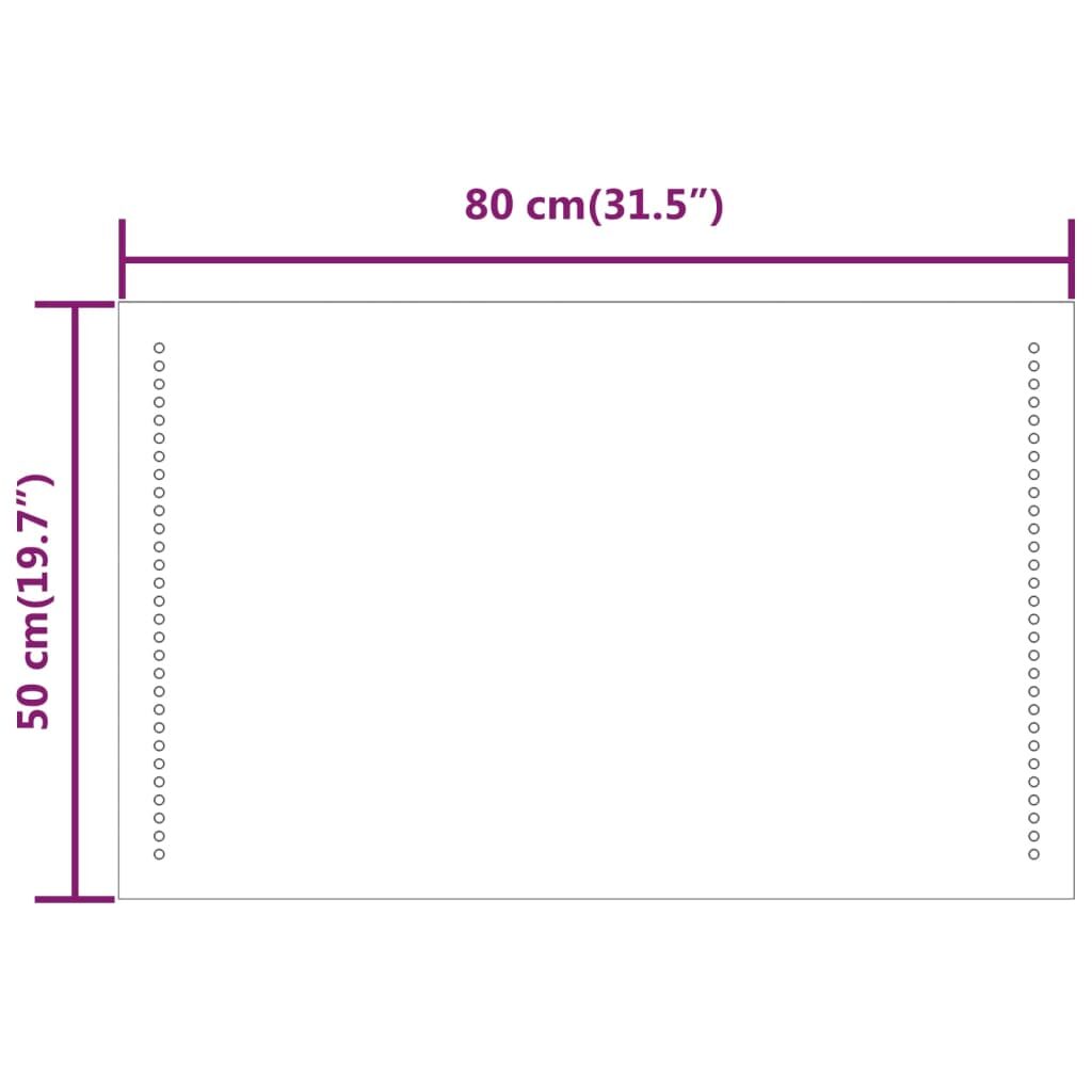 Καθρέφτης Μπάνιου με LED 50x80 εκ.