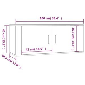 Έπιπλα Τηλεόρασης Επιτοίχια Sonoma Δρυς 100x34