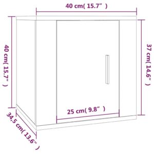 Έπιπλα Τηλεόρασης Επιτοίχια Sonoma Δρυς 40x34