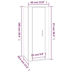 Έπιπλο Τηλεόρασης Επιτοίχιο Λευκό 40x34