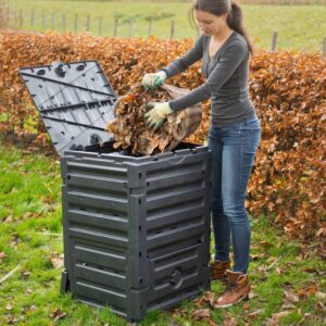 423521 Nature Compost Bin 300 L Black