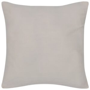 130911 4 Beige Cushion Covers Cotton 50 x 50 cm