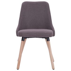 283634  Dining Chairs 2 pcs Taupe Fabric