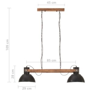 Φωτιστικό Κρεμαστό Industrial 25 W Μαύρο 109 εκ. Ε27