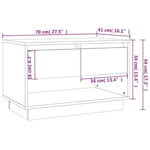 Έπιπλο Τηλεόρασης Καπνιστή Δρυς 70 x 41 x 44 εκ από Μοριοσανίδα