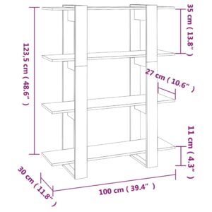 Βιβλιοθήκη/Διαχωριστικό Χώρου Sonoma Δρυς 100 x 30 x 123