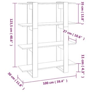 Βιβλιοθήκη/Διαχωριστικό Χώρου Καφέ Δρυς 100 x 30 x 123