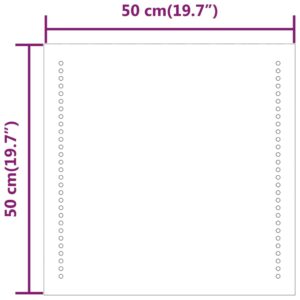 Καθρέφτης Μπάνιου με LED 50x50 εκ.