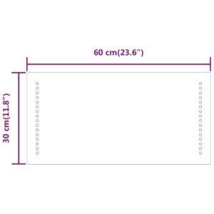 Καθρέφτης Μπάνιου με LED 60 x 30 εκ.